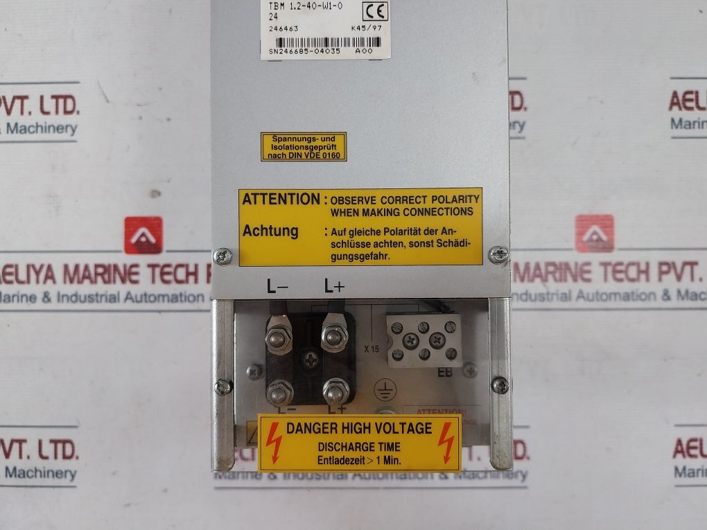 Indramat Tbm 1.2-40-w1-0 Bleeder Module Dc 24V