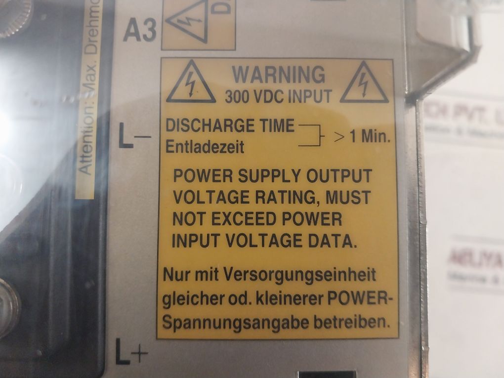 Indramat Tdm 1.2-100-300-w1-000 A.C. Servo Controller