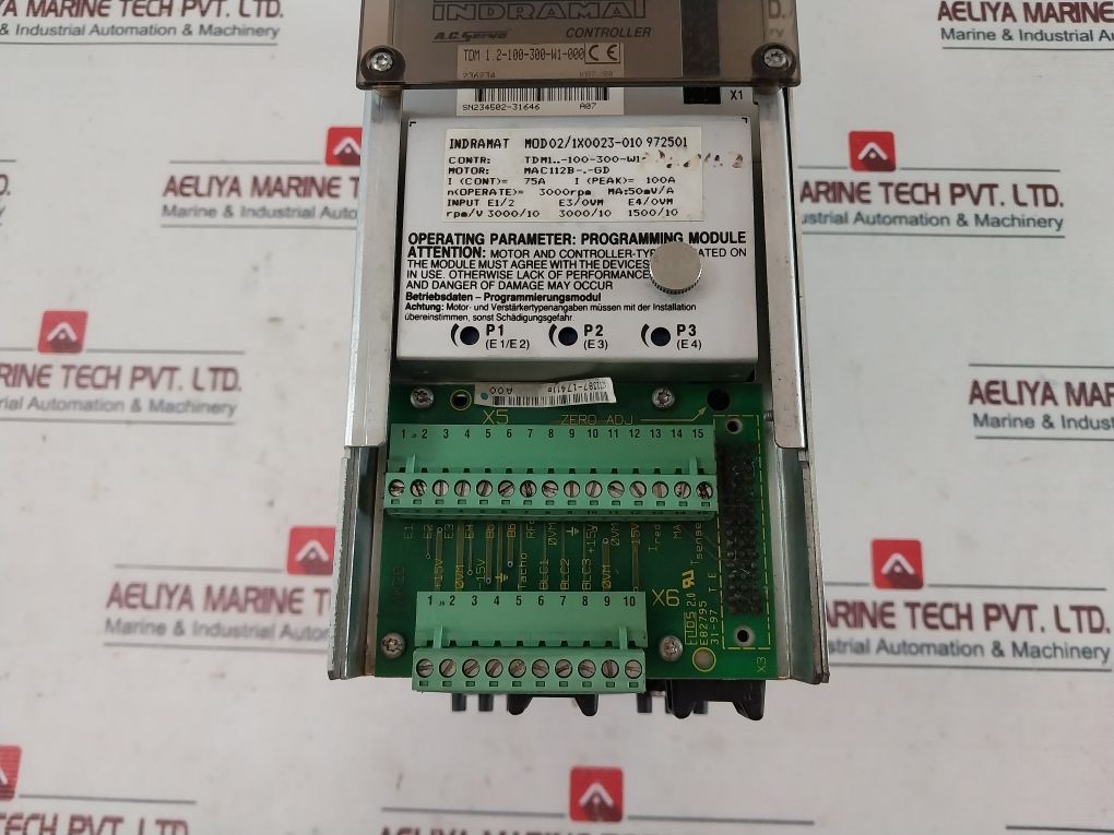 Indramat Tdm 1.2-100-300-w1-000 A.C. Servo Controller