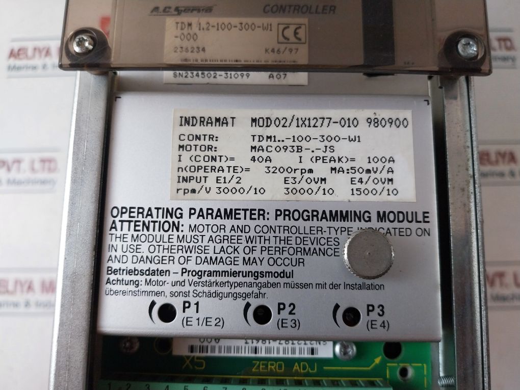 Indramat Tdm 1.2-100-300-w1 Servo Drive Controller