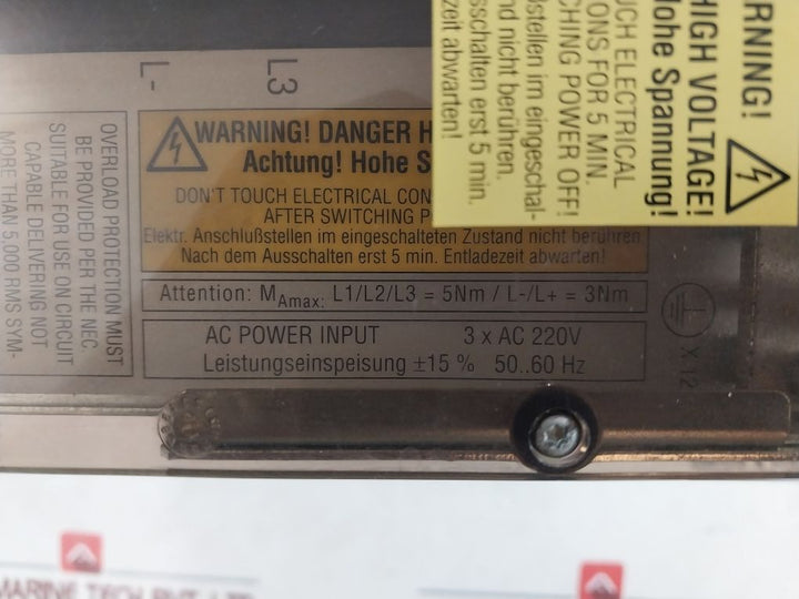 Indramat Tvm 2.4-050-220/300-w1/220/380 A.C Servo Power Supply