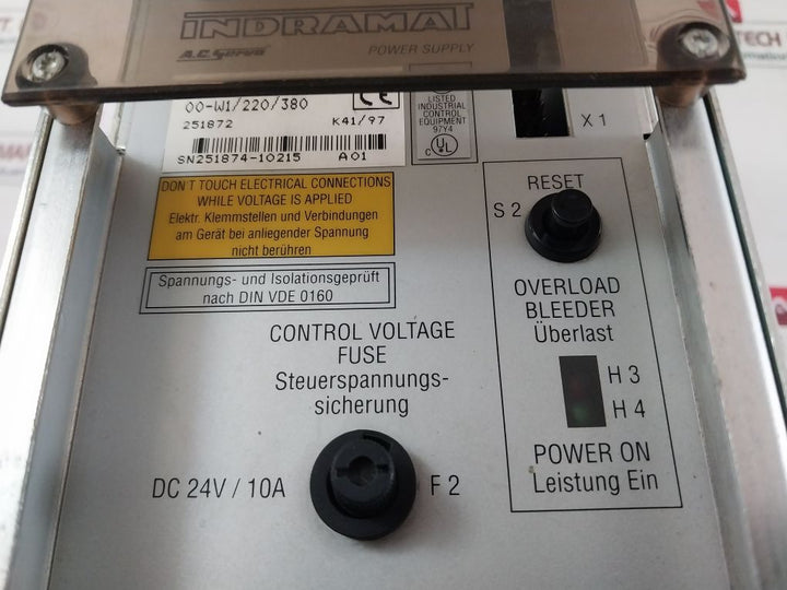 Indramat Tvm 2.4-050-220/300-w1/220/380 A.C Servo Power Supply