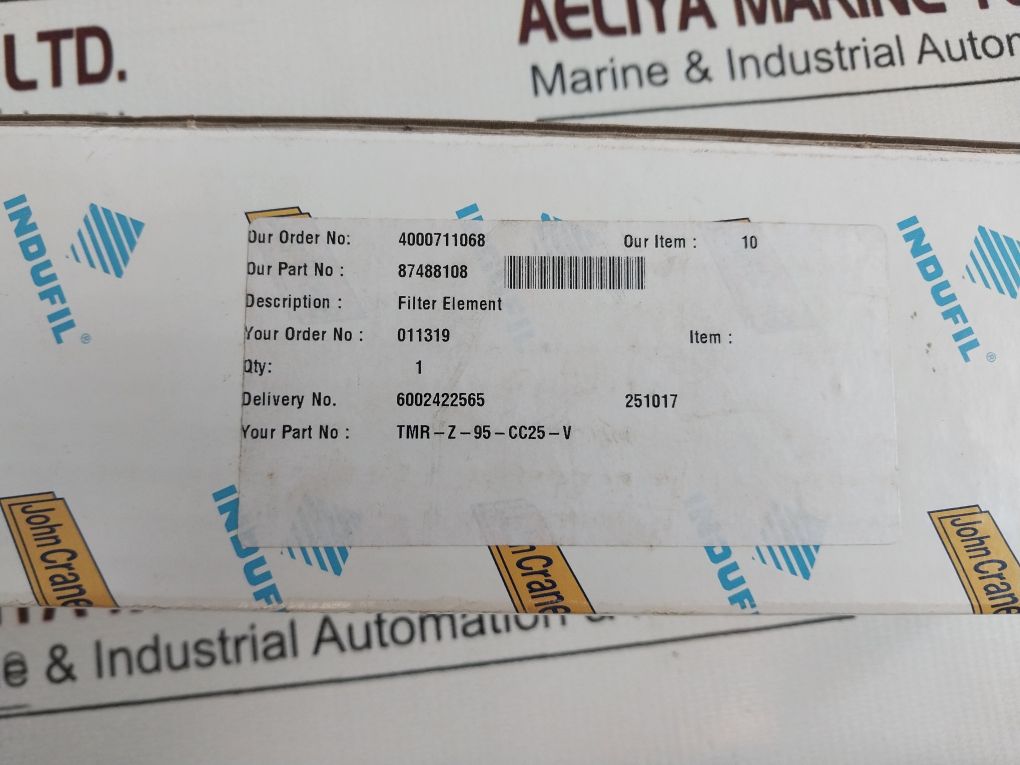 Indufil Tmr-z-95-cc25-v Filter Element