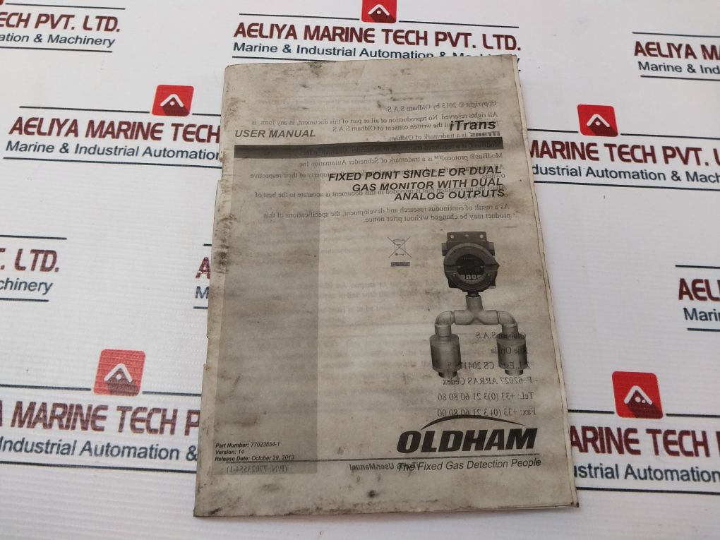 Industrial Scientific 7702-2606 Itrans Fixed Gas Detector Rev 5,7, 24Vdc