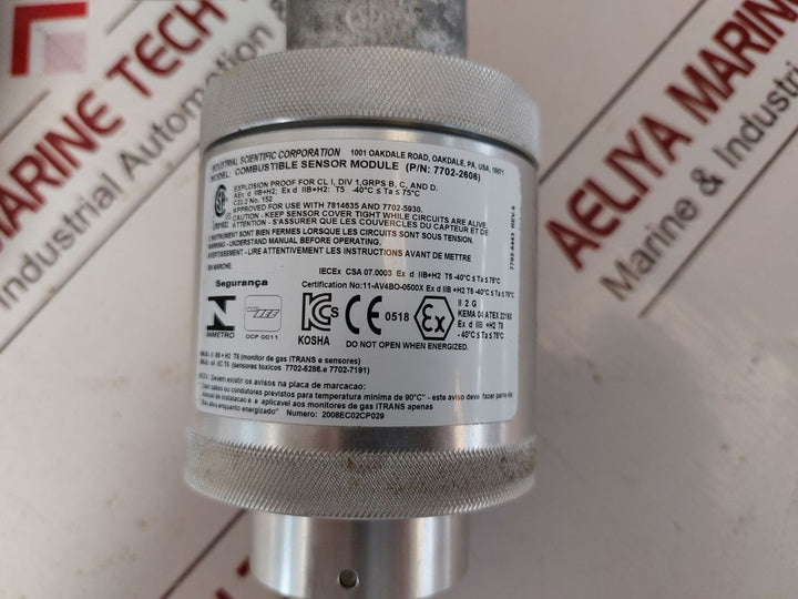 Industrial Scientific Itrans Gas Monitor 7814635 With Itrans H2S Sensor With Box