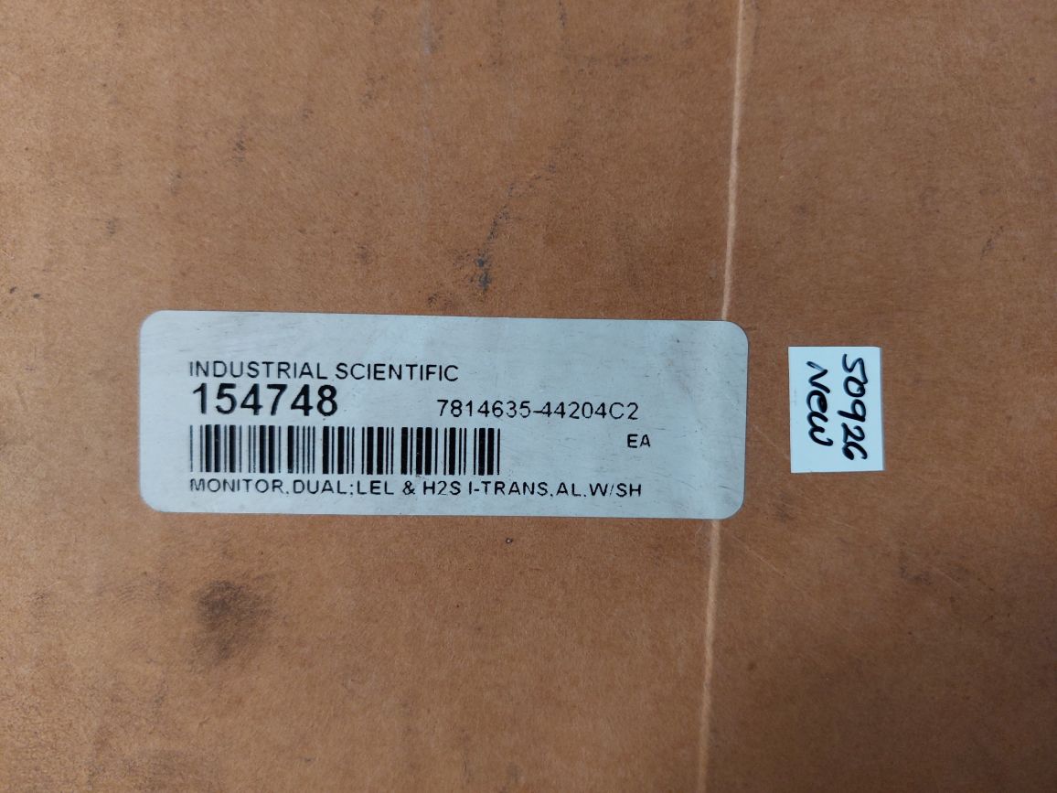 Industrial Scientific Itrans Gas Monitor 7814635 With Itrans H2S Sensor With Box