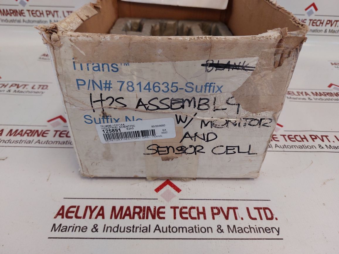 Industrial Scientific Itrans Gas Monitor 7814635 With Itrans H2S Sensor 7702-382 600Ma Max