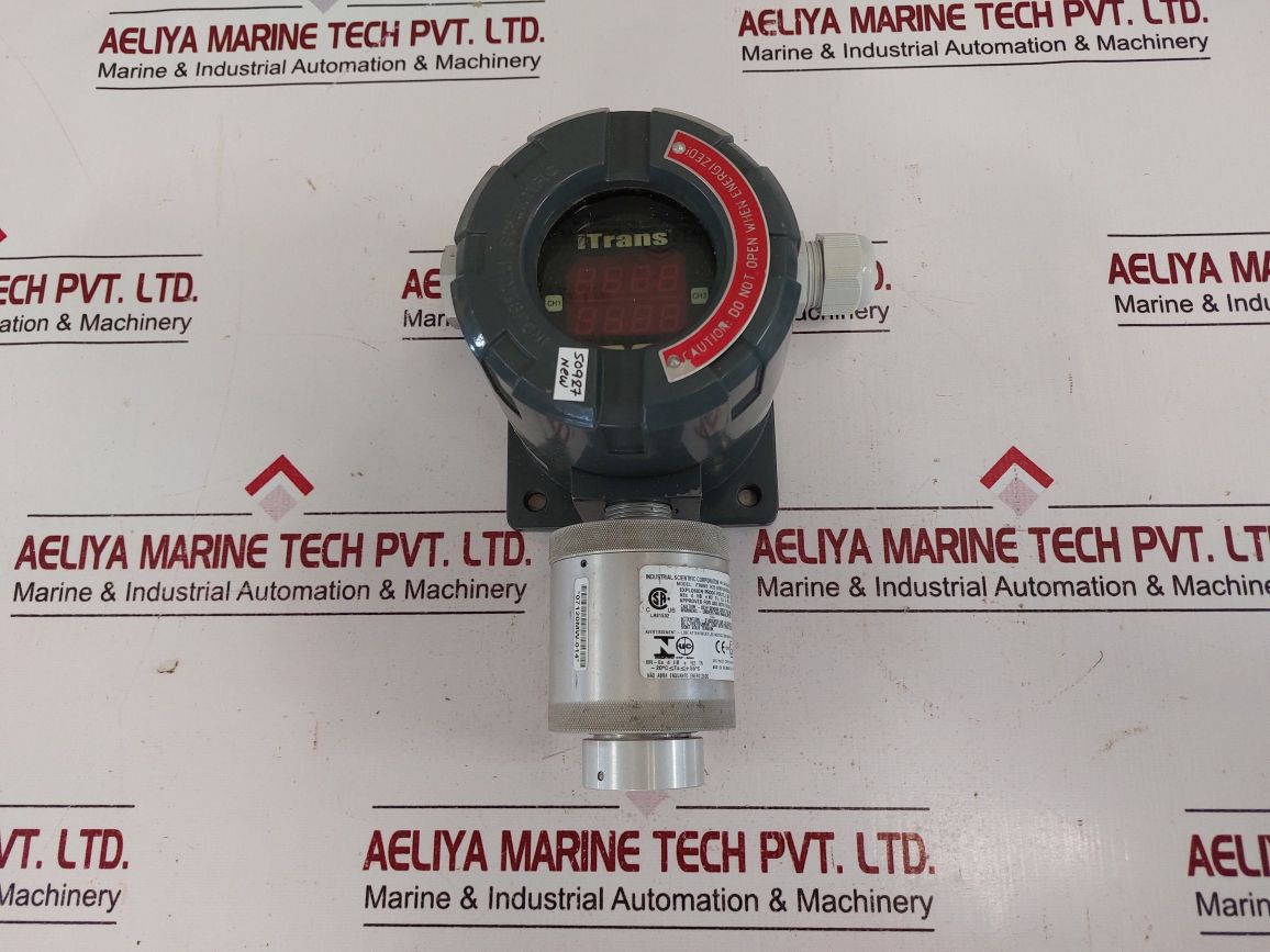 Industrial Scientific Itrans Gas Monitor 7814635 With Itrans H2S Sensor 7702-382 600Ma Max