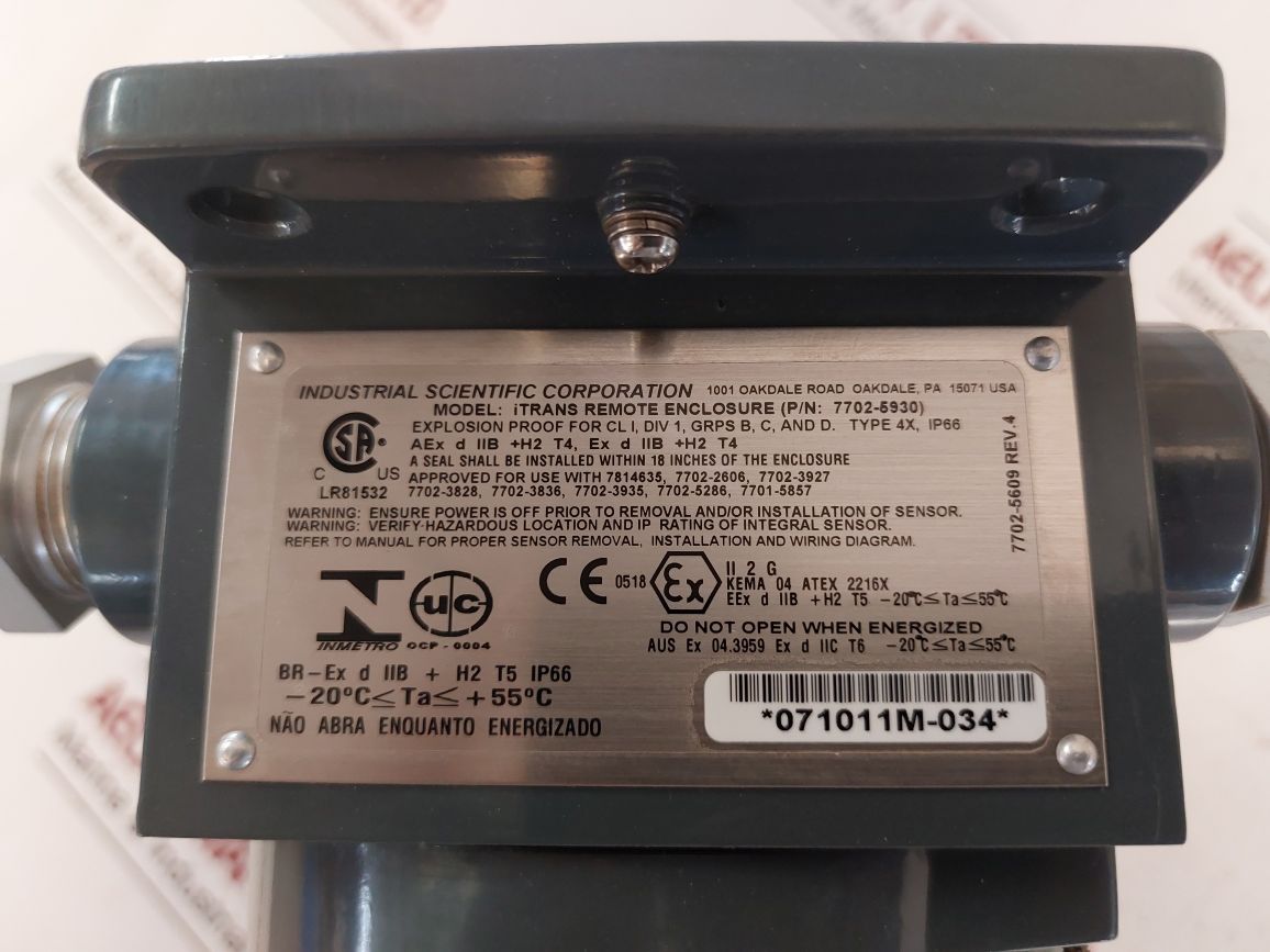 Industrial Scientific Itrans Remote Monitor 7702-5930