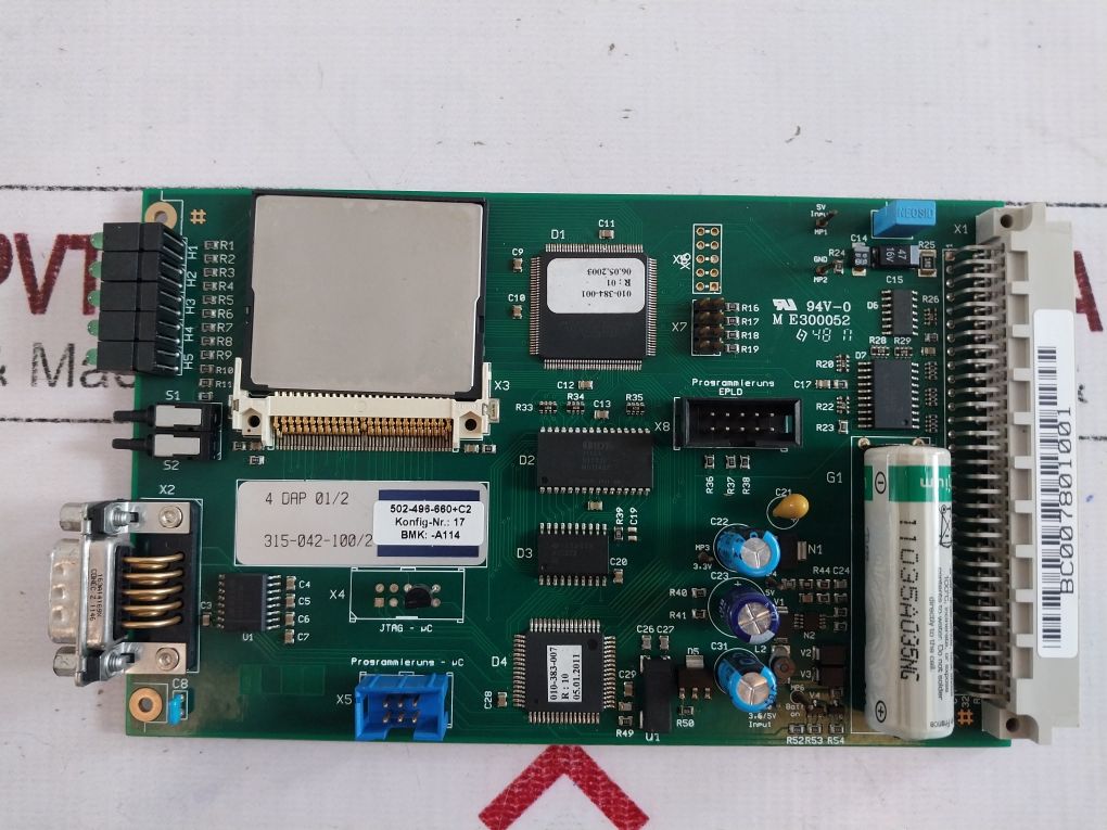 Industronic 4 Dap 01/2 Digital Audio Processor Card 315-042-100/2