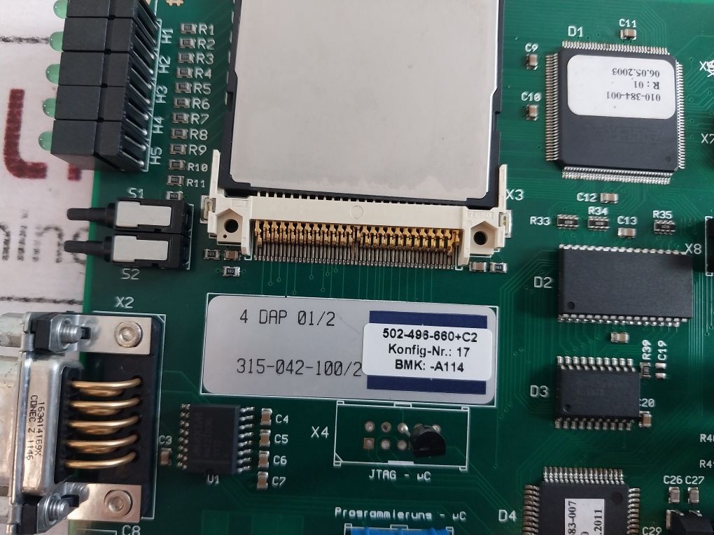 Industronic 4 Dap 01/2 Digital Audio Processor Card 315-042-100/2