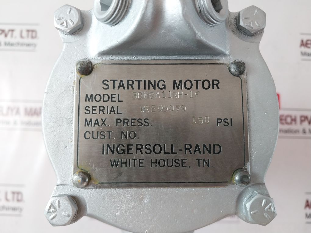 Ingersoll-rand 3Bmga11Rh-1F Air Starter Motor 150 Psi