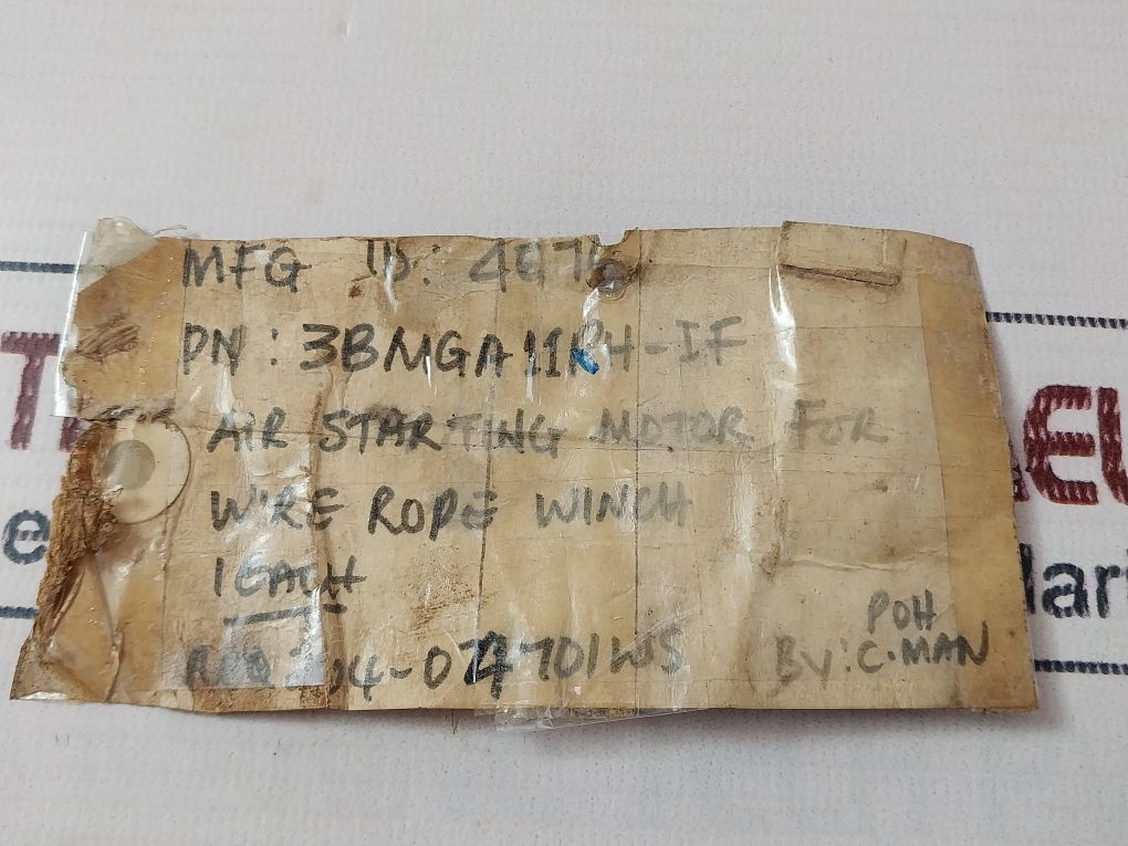 Ingersoll-rand 3Bmga11Rh-1F Air Starter Motor 150 Psi