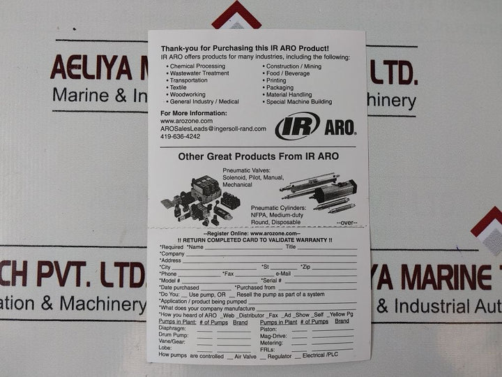 Ingersoll-rand Lm2350E-21-b Pneumatic Air Grease Pump Set