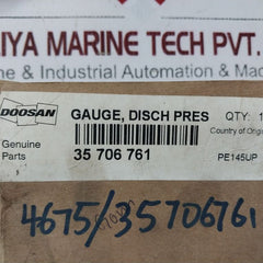 Ingersoll Rand 0-200 Psi Pressure Gauge