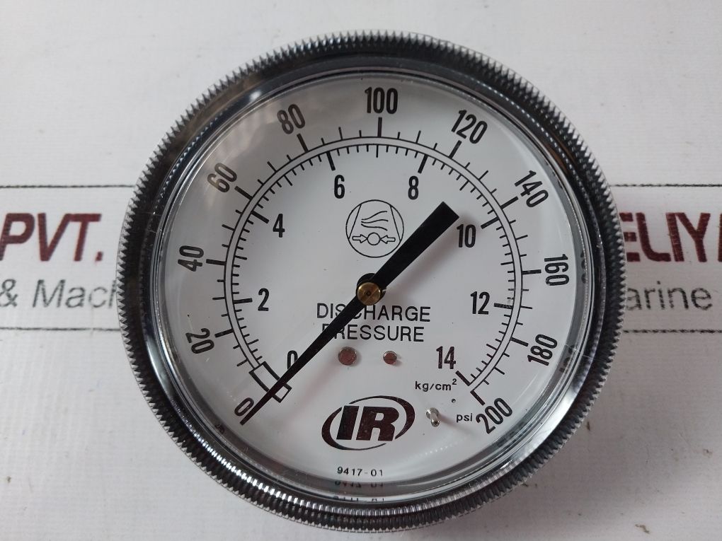 Ingersoll Rand 0-200 Psi Pressure Gauge