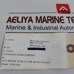 Ingersoll Rand 172-tk2 Tune Up Repair Kit