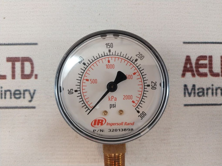 Ingersoll Rand 32013898 Pressure Gauge 1/4 In Npt Lower Mount
