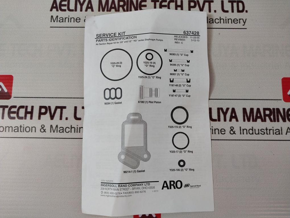 Ingersoll Rand 637428 Service Kit
