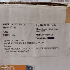Ingersoll Rand R37581-100 Air Regulator