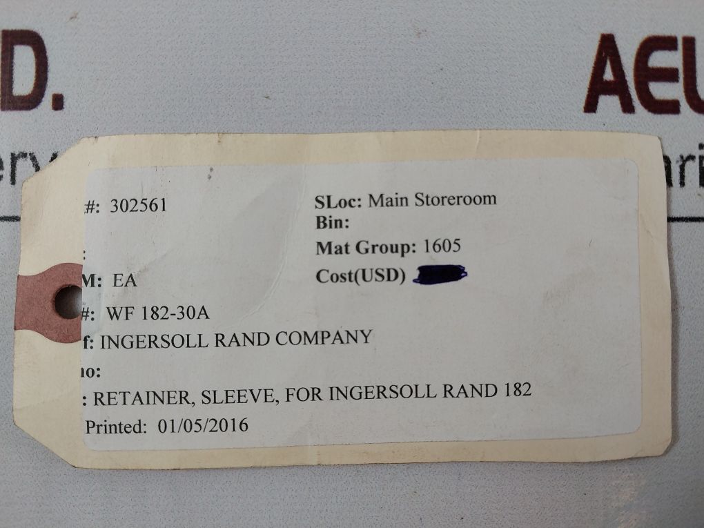 Lot Of 5X Ingersoll Rand Wf 182-30A Retainer Sleeve