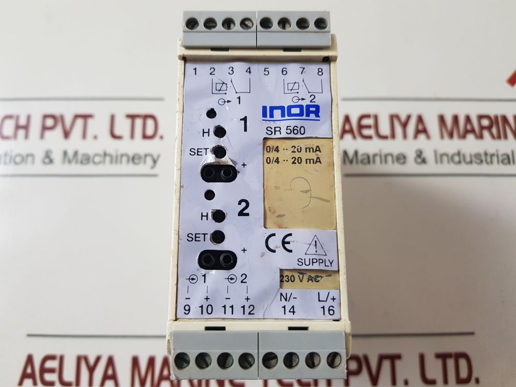 Inor Sr 560 Dual Channel Alarm Unit 230 V Ac