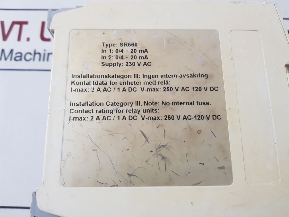 Inor Sr 560 Dual Channel Alarm Unit 230 V Ac