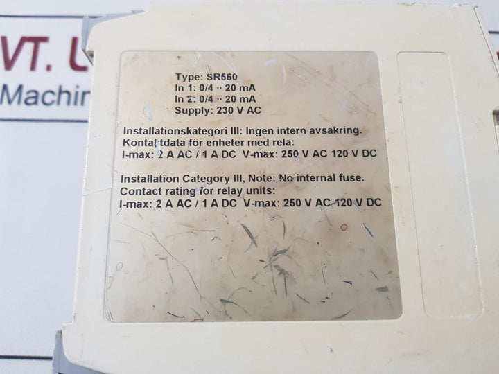 Inor Sr 560 Dual Channel Alarm Unit 230 V Ac