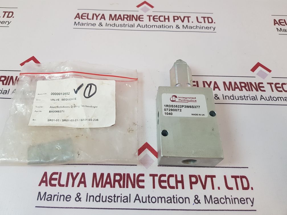 Integrated 1Rds3522P3W6S377 Sequence Valve