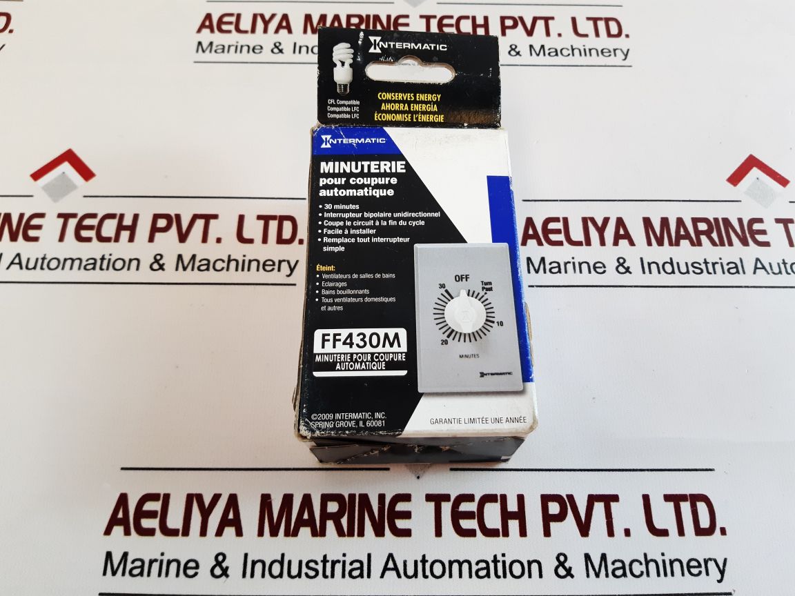 Intermatic Ff430M Spring Wound Mechanical Timer Set 30 Minutes