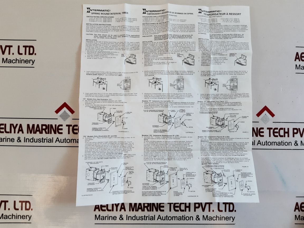Intermatic Ff430M Spring Wound Mechanical Timer Set 30 Minutes