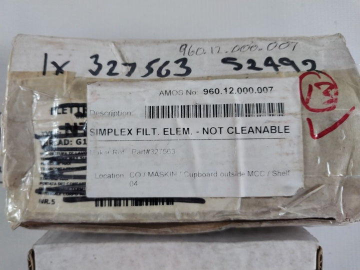 Internormen 327563 Simplex Filter Element