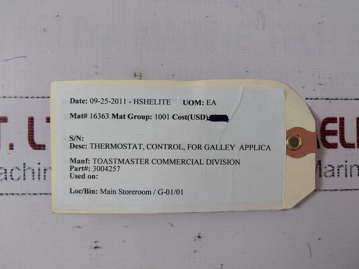 Invensys S-376-48 Thermostat