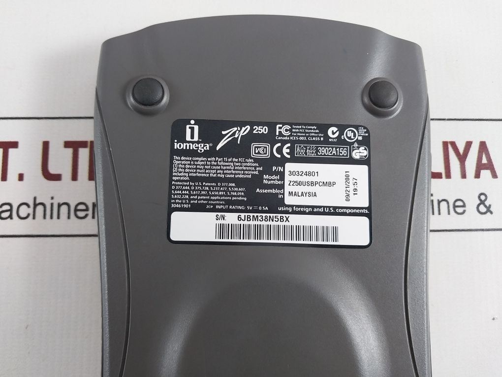 Iomega Zip-250 Usb Powered Drive Z250Usbpcmbp 30324801