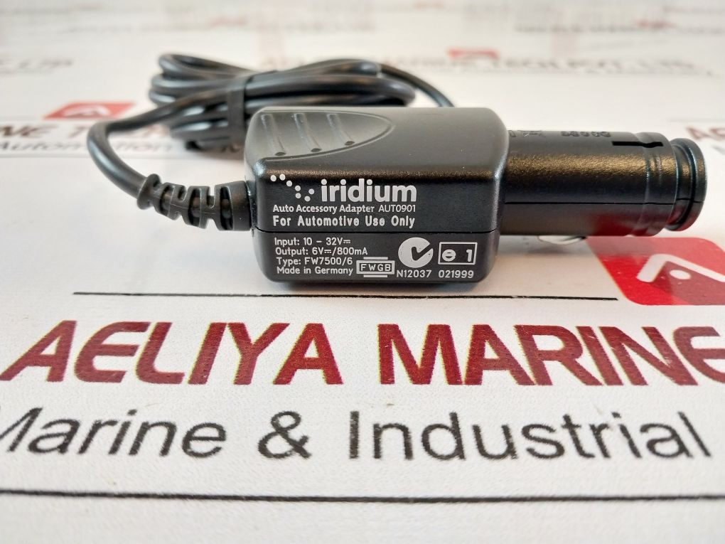 Iridium Fw7500/6 Adapter And Pc Charging Cable Charger Power Cord