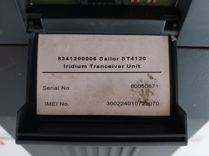 Sailor St4120 Iridium Fixed Mount Transceiver Unit 8341200006