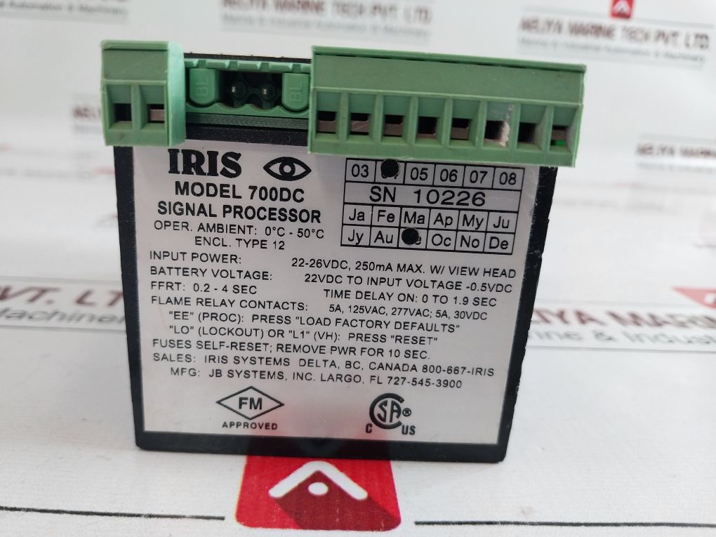 Iris 700Dc Flame Signal Processor