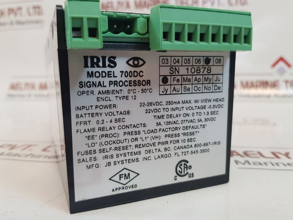 Iris 700Dc Flame Signal Processor Type 12