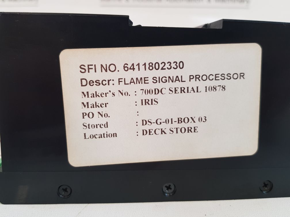 Iris 700Dc Flame Signal Processor Type 12