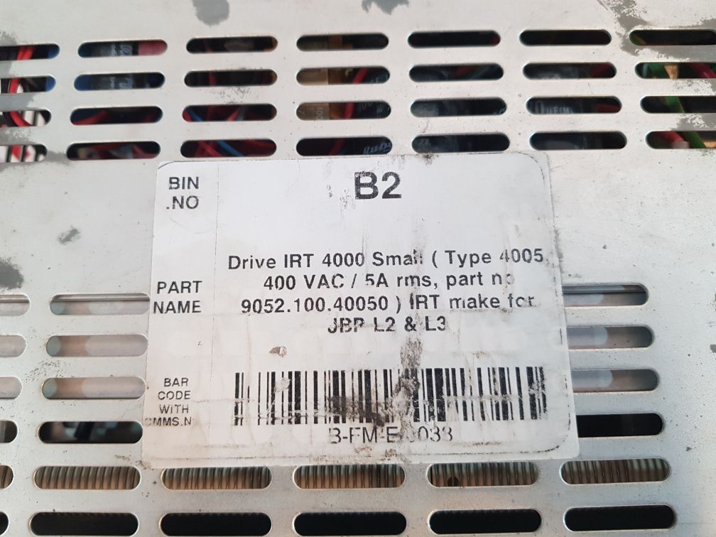 Irt 4005 Drive Irt 4000 9052.100.40050