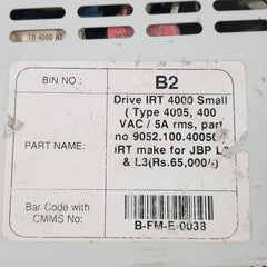Irt Drive 4000 Servo Drive 4005
