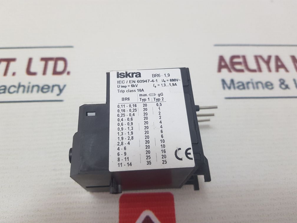 Iskra Br6-1.9 Thermal Module/Overload Relay