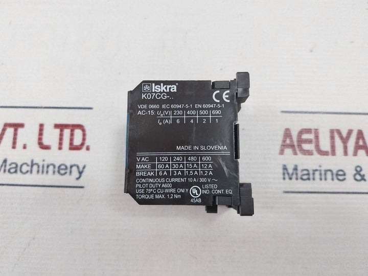 Iskra K07Cg-22 Auxiliary Contactor Dgsl7-22