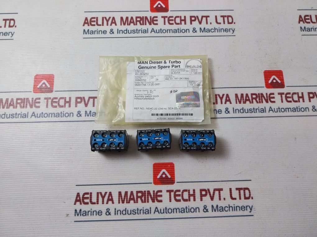 Iskra Nd4C-22 Auxiliary Contact For Contactor
