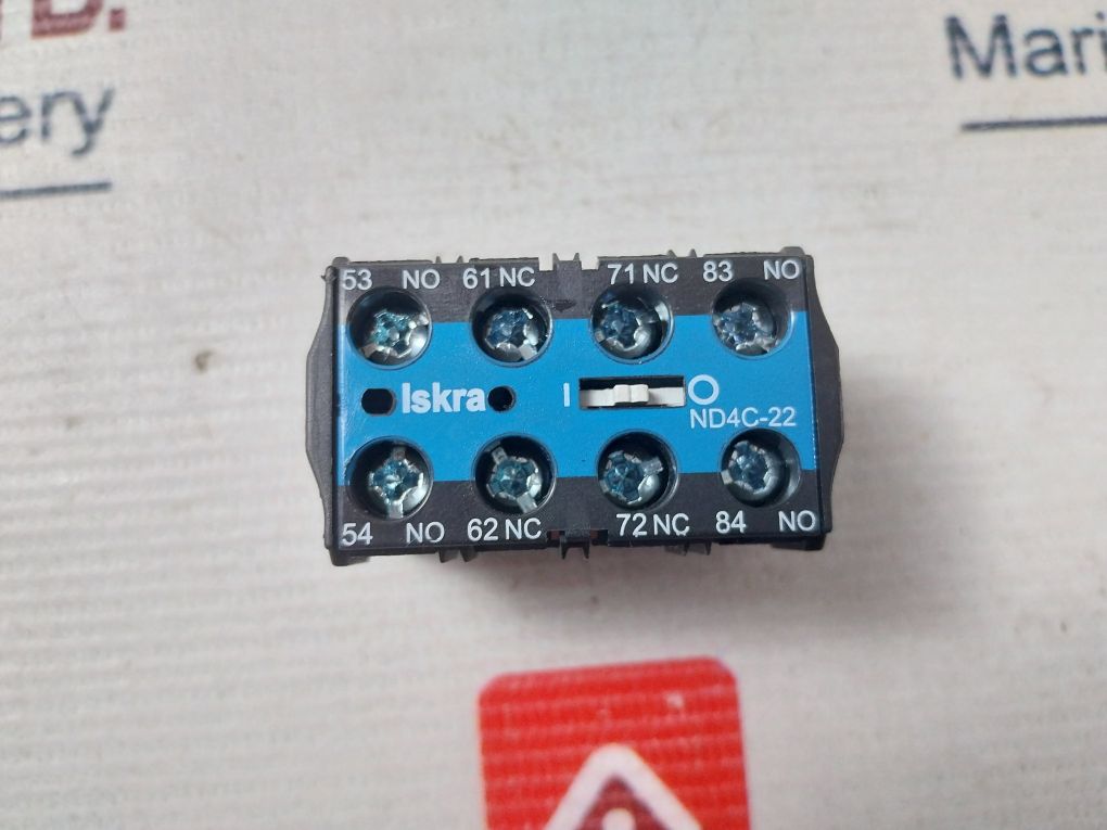 Iskra Nd4C-22 Auxiliary Contact For Contactor