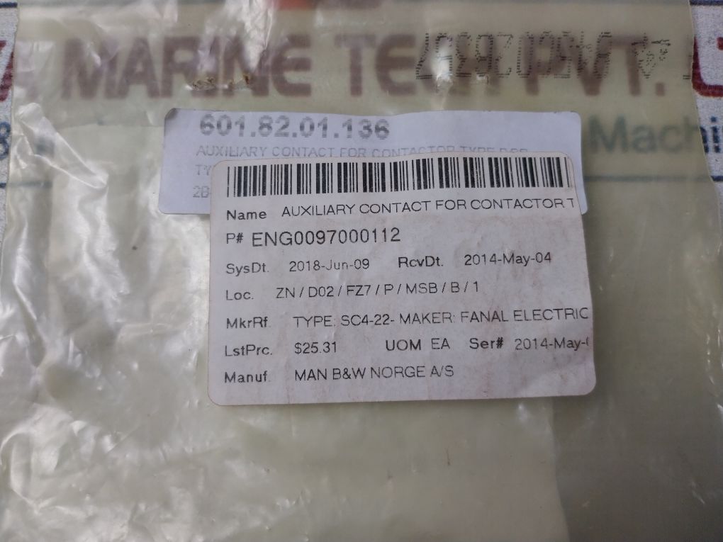 Iskra Nd4C-22 Auxiliary Contact For Contactor