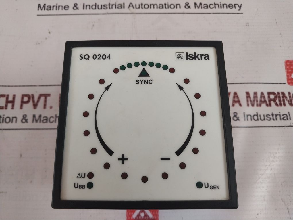 Iskra Sq 0204 Synchronoscope Meter 415V 45-65Hz