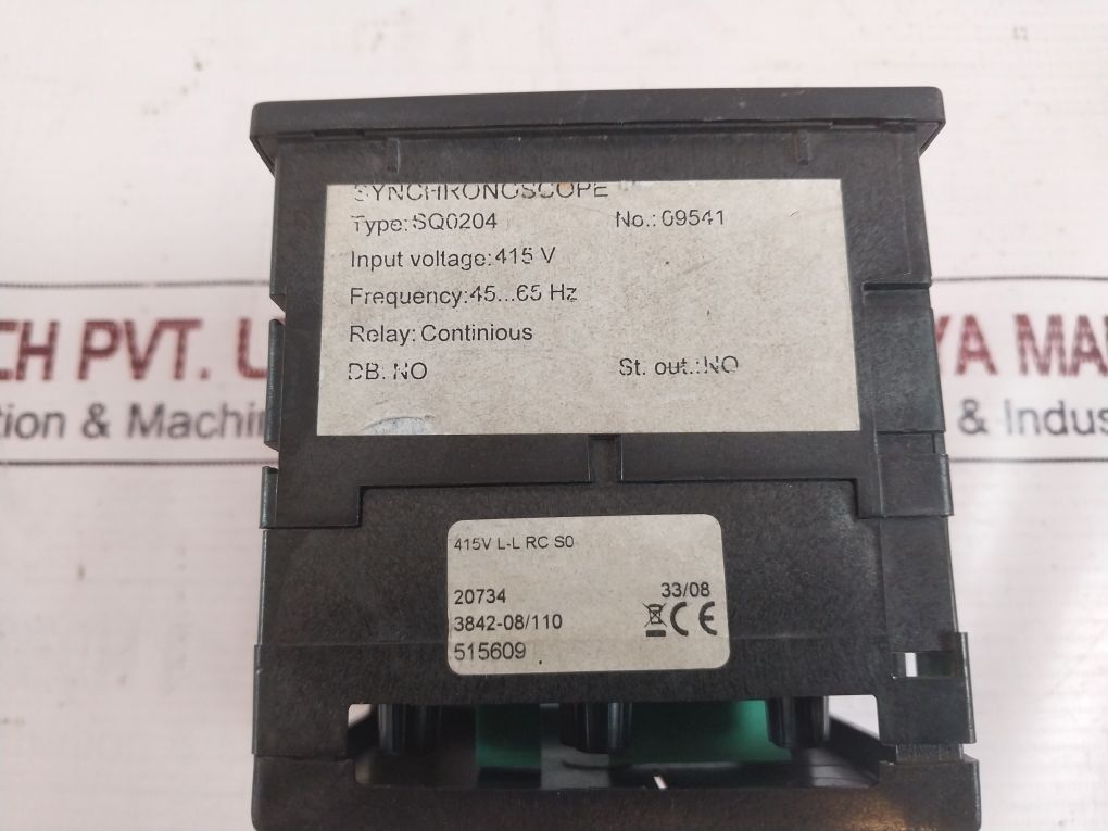 Iskra Sq 0204 Synchronoscope Meter 415V 45-65Hz