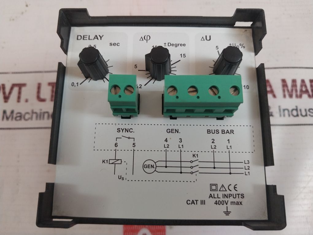 Iskra Sq 0204 Synchronoscope Meter 415V 45-65Hz