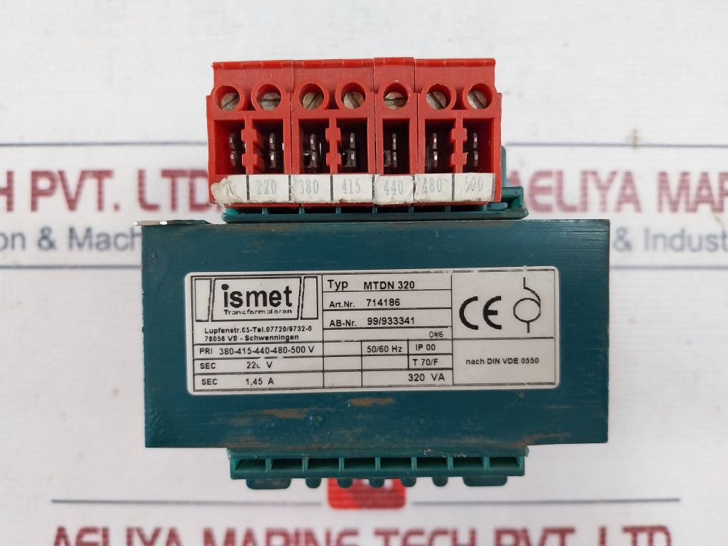 Ismet Mtdn 320 Transformer 50/60 Hz 320 Va